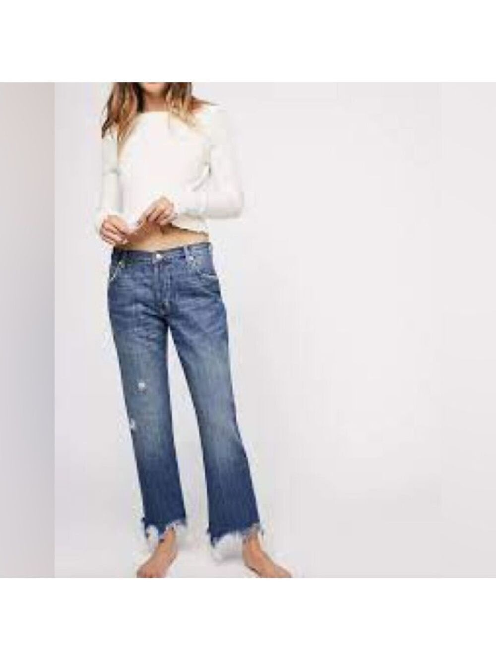 FP We The Free Maggie Mid-Rise Straight Jean